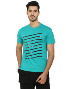 Men’s Cotton Round Neck T-Shirt See Green Color – Regular Fit