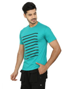 Men’s Cotton Round Neck T-Shirt See Green Color – Regular Fit