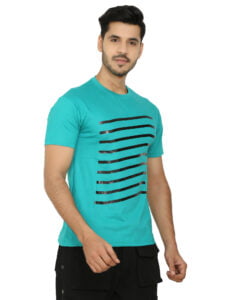 Men’s Cotton Round Neck T-Shirt See Green Color – Regular Fit